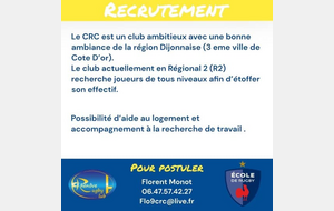 Recrutement CRC 2023 - 2024