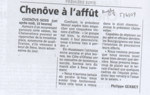 Article le Bien Public 5 avril 2009