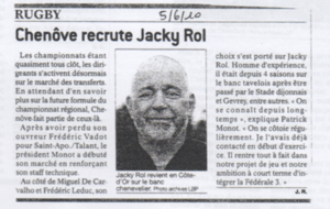 Article le Bien Public 5 juin 2010