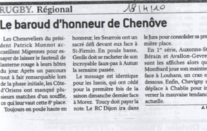 Article le Bien Public 18 avril 2010