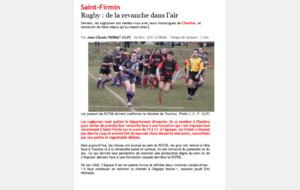 Article le Journal de Saône et Loire 26 févier 2011