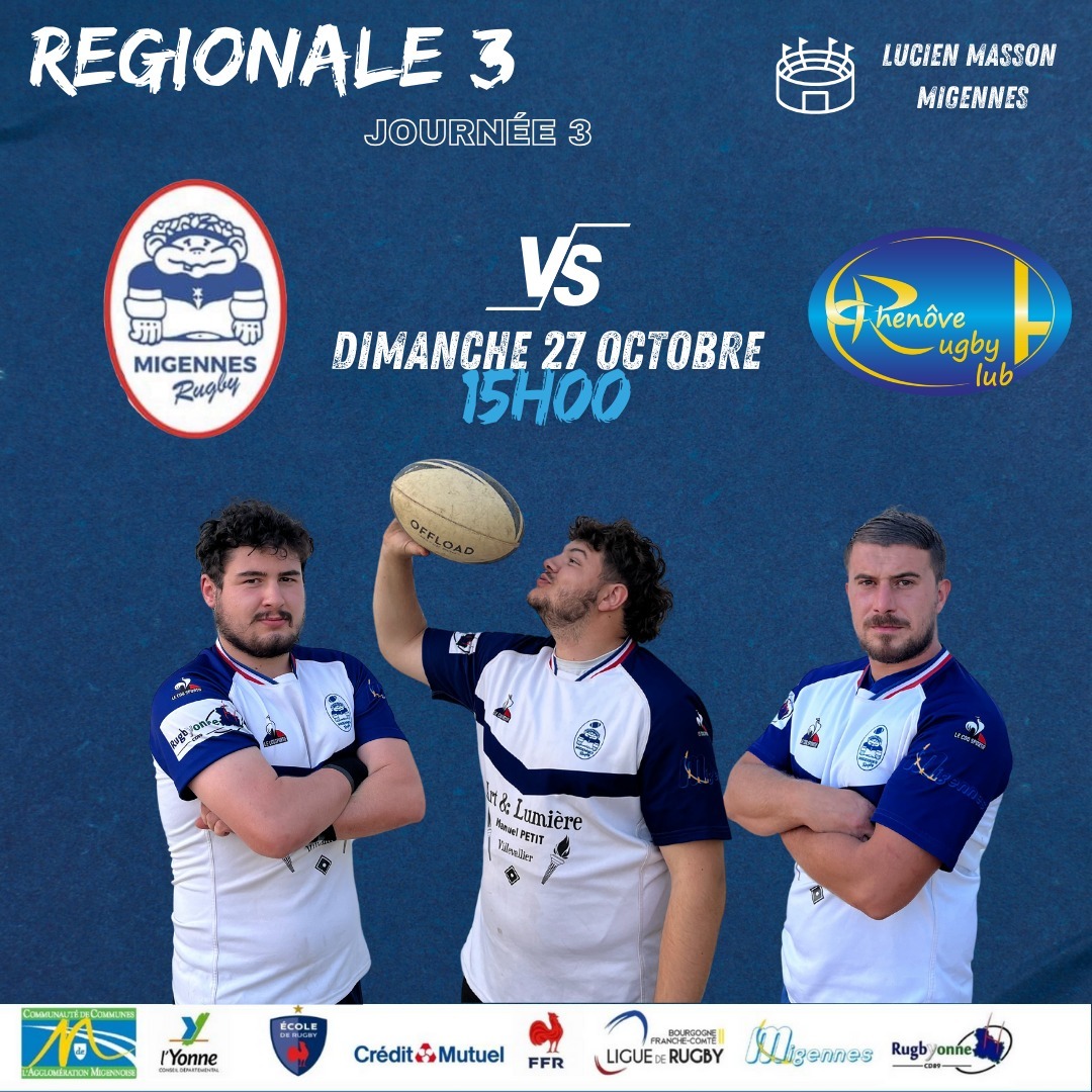 Match aller ASUC Migennes - CRC