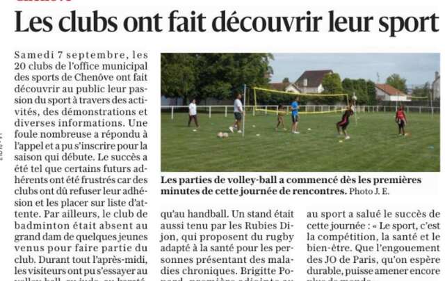 Articles de presse saison 2024 - 2025